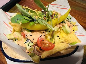 Nachos  at Bio Cafe in Aberdeen