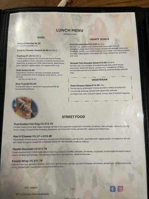 Menu Aug26  at Bio Cafe in Aberdeen
