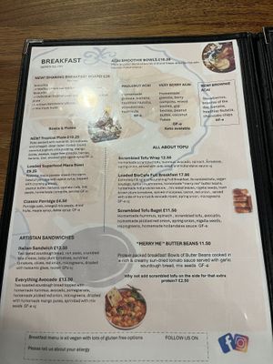 Menu Aug26  at Bio Cafe in Aberdeen