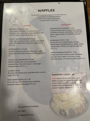 Menu Aug26  at Bio Cafe in Aberdeen