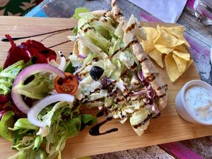 Greek Gyros at Bio Cafe in Aberdeen