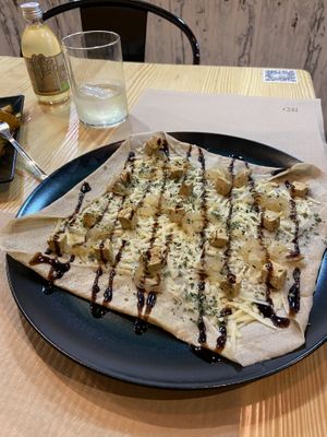 One of two crepes. The only thing that tasted good was unfortunately the balsamic vinegar..  at Serendipia in Granada
