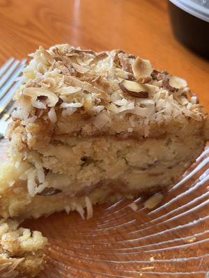 Almond coconut cake  at Mansa Kunda in Takoma Park