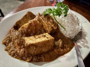 Peanut Butter Chu with Tofu  at Mansa Kunda in Takoma Park