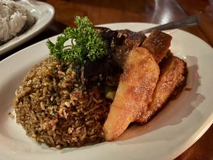 Benachin Jollof Rice with Tofu  at Mansa Kunda in Takoma Park