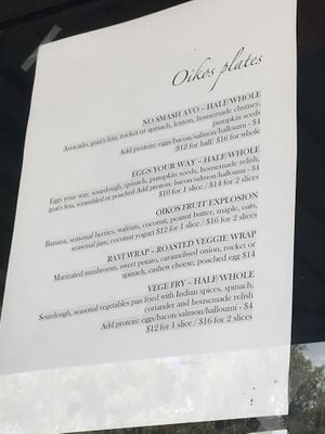 Plates at Oikos in Ipswich