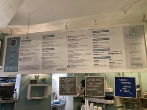 Menu - not clear what’s vegan   at Just BE Kitchen in Denver