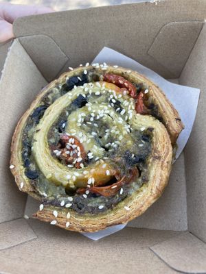 Pesto pizza scroll  at Darringtons in Burswood