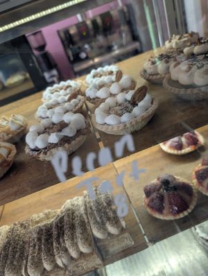 Pecan tart at Darringtons in Burswood