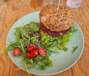 Classic burger at Tierra in Tenerife