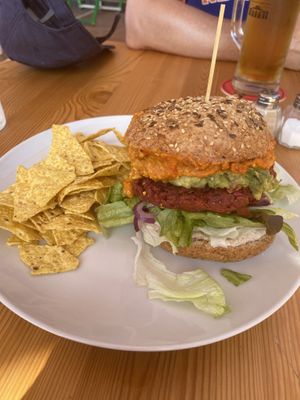 Mexican Burger  at Tierra in Tenerife