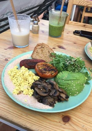 Vegan full english at Tierra in Tenerife