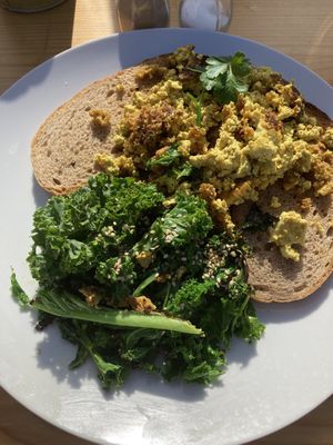 Scrambled Tofu “Eggs"  at Tierra in Tenerife