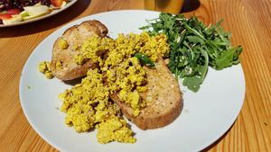 Tofu scramble at Tierra in Tenerife