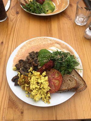 Vegan full English  at Tierra in Tenerife