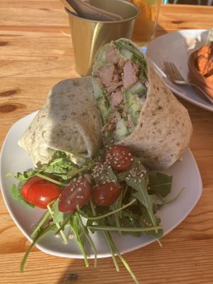 Jackfruit & hoisin wrap  at Tierra in Tenerife