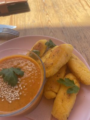 Polenta fries  at Tierra in Tenerife