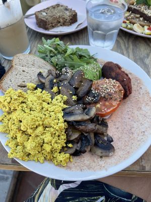 Vegan English breakfast  at Tierra in Tenerife
