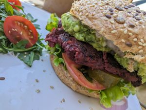 Classic burger at Tierra in Tenerife