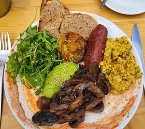 Full English vegan at Tierra in Tenerife