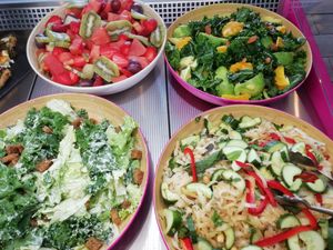 Salads of the day at Tierra in Tenerife