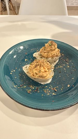 Vegan eggs! 🤤  at Pipoca in Murcia