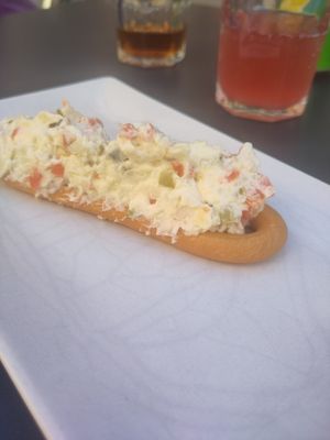 Vegan Spanish potato salad, really refreshing I loved it at Pipoca in Murcia