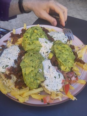 Potato aiche full portion at Pipoca in Murcia