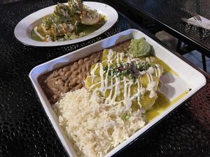 Enchiladas and gorditas   at Cielo Rojo in Takoma Park