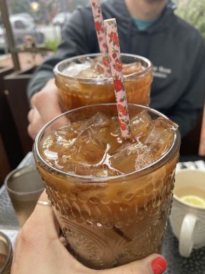 Cold brew horchata   at Cielo Rojo in Takoma Park