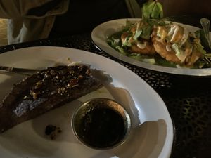 Gorditas and quesadilla   at Cielo Rojo in Takoma Park