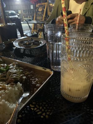Horchata and enchilada night time goodness   at Cielo Rojo in Takoma Park