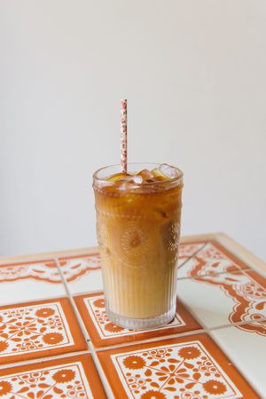 Vigilante cold brew with vegan horchata at Cielo Rojo in Takoma Park