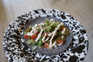 Vegan nopales taco at Cielo Rojo in Takoma Park