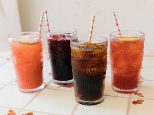 Aguas frescas at Cielo Rojo in Takoma Park