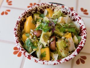 Mango avocado salad at Cielo Rojo in Takoma Park
