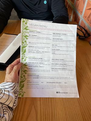 V thoughtful vegan menu!!!  at Cielo Rojo in Takoma Park