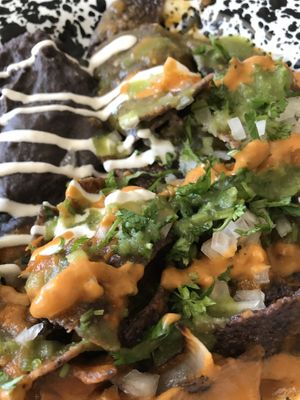 Vegan chilaquiles at Cielo Rojo in Takoma Park