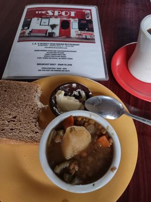 Lentilles soupe... at The Spot Natural Foods in Hermosa Beach