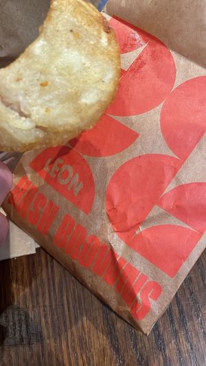 The only vegan thing I had, I realise at STN - LEON in Stansted