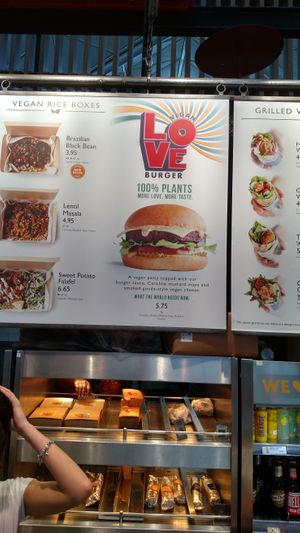 Menu Board at STN - LEON in Stansted