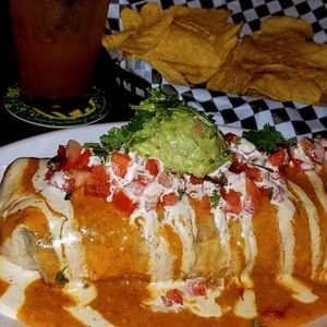 Best vegan wet burrito! Highly recommend this place for vegan choices! at The Church Cantina in Tacoma