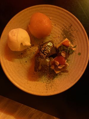 Juuuuust enough room for these morsels of dessert  at Yulli's in Byron Bay