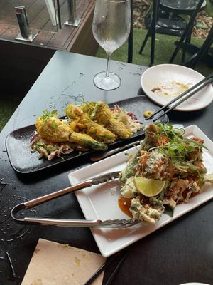 Zucchini Flowers at Yulli's in Byron Bay