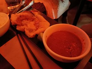 Pan Fried With Massaman Curry at Yulli's in Byron Bay