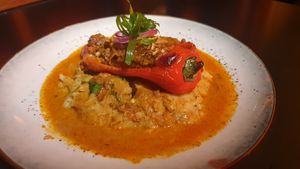 Stuffed banana pepper at Yulli's in Byron Bay