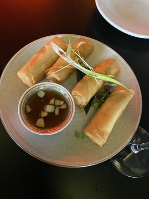 Truffle spring rolls  at Yulli's in Byron Bay