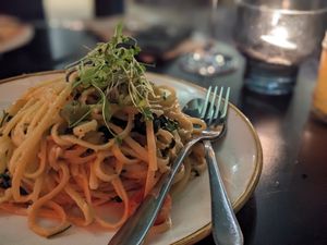 Linguine at Yulli's in Byron Bay