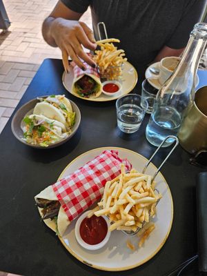 Lunch wraps at Yulli's in Byron Bay