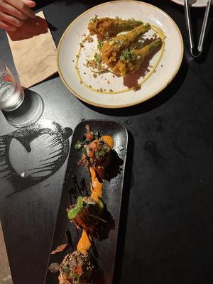 Presentation of the dishes is always gorgeous   at Yulli's in Byron Bay